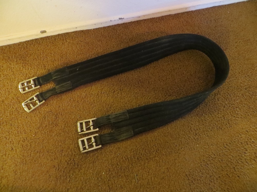 Fabric long girth black