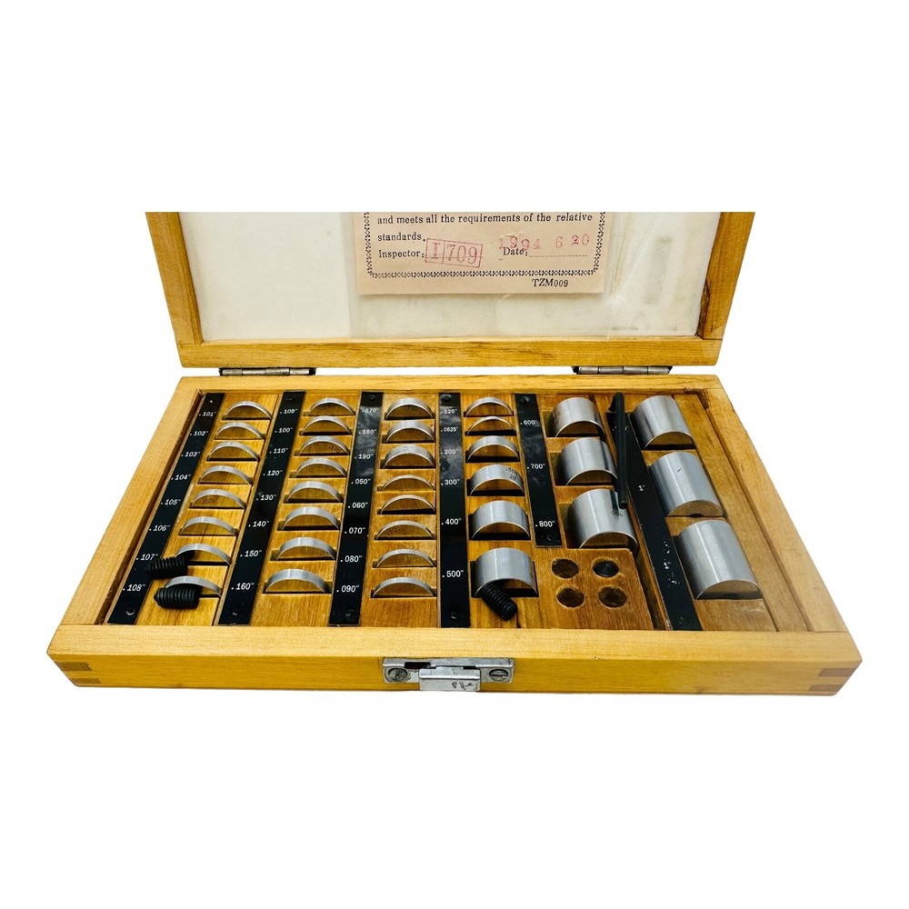 CHUAN BRAND 36pc SPACE BLOCK SET 0.101"-1"