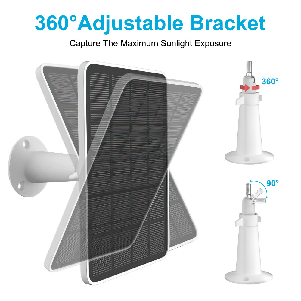 Waterproof Solar Panel for Security Camera Outdoor Solar Power Panel Charger NEW