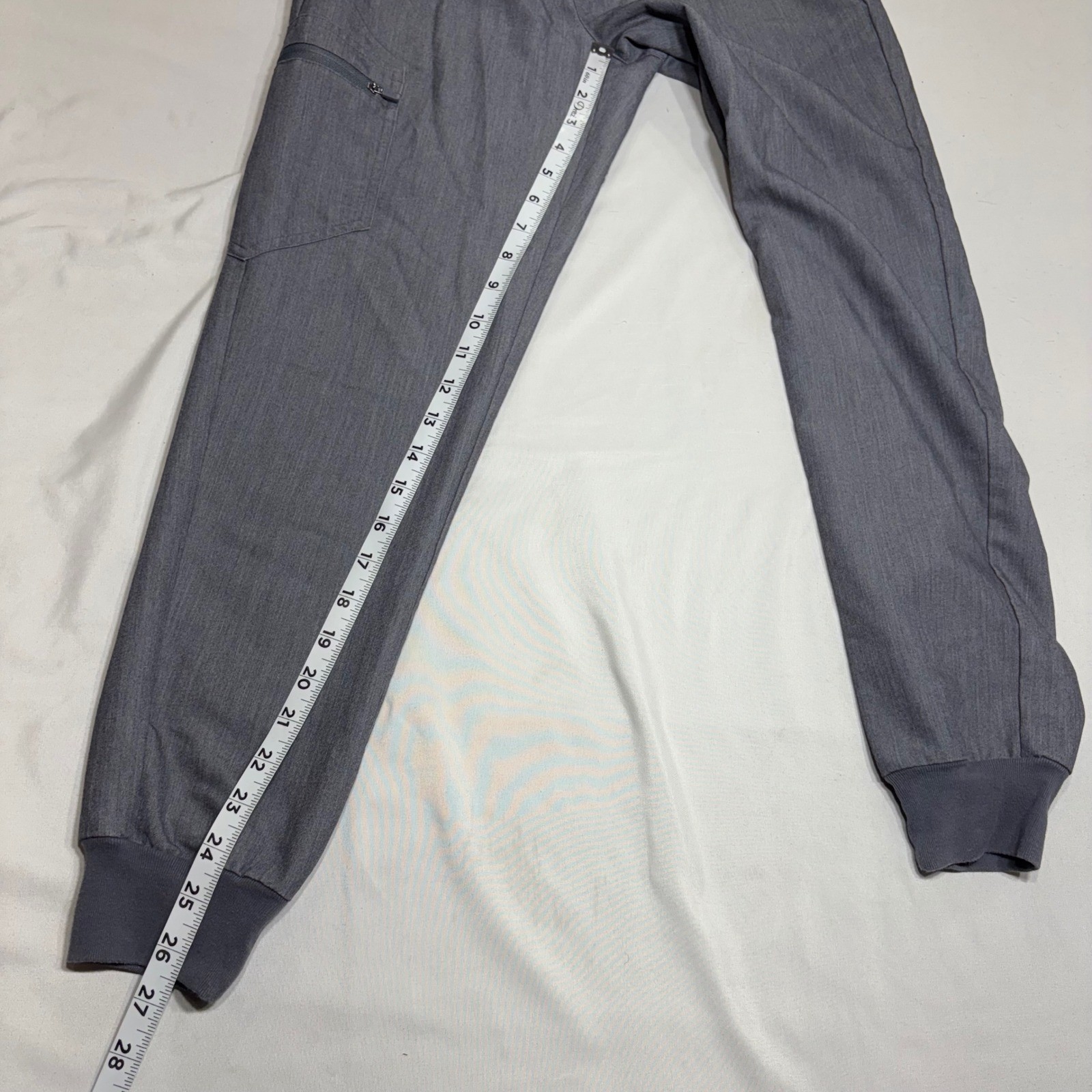 FIGS Scrub Set Women XXS/XSP Gray Casma V-Neck Zamora Jogger Technical Collectio