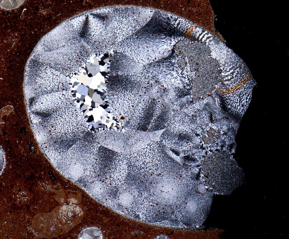 AGATE ACHAT Waldhambach Germany interesting thin section microscope slide