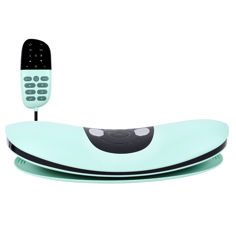 Electric Lumbar Massager with Heat Adjustable Intensity Back Stretcher Device#
