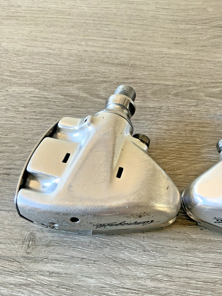 CAMPAGNOLO C-RECORD SGR CLIPLESS PEDALS 9/16 SILVER NO CLEATS