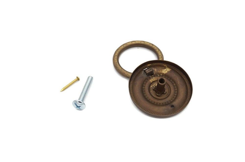 Single Post Drawer Pull Sheraton Pull Furniture Drawer Pull Cabinet Pull Brass