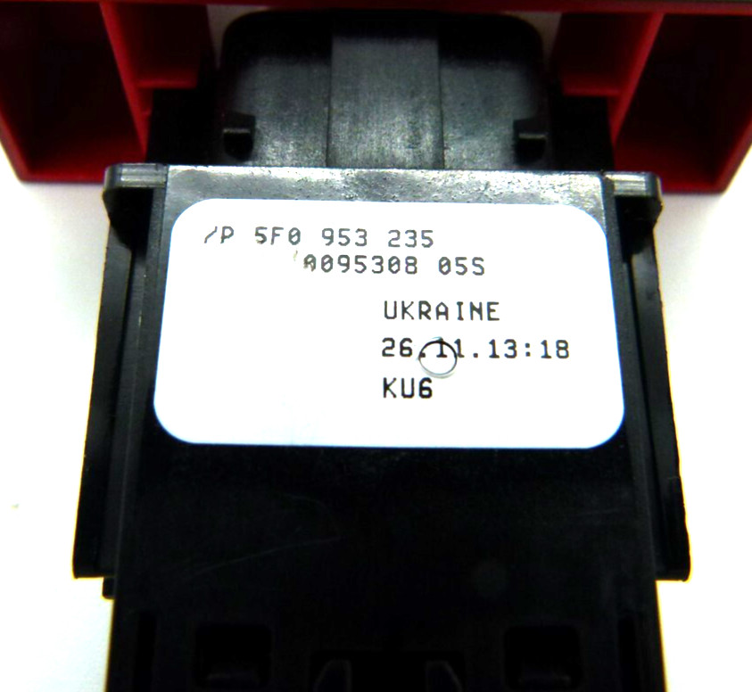 Seat Leon Cupra 5F Button Front Hazard Warning Switch 5F0953235