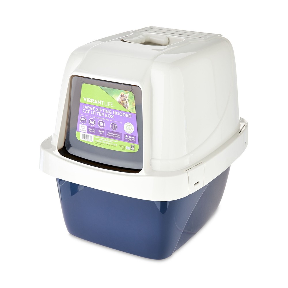 Extra Large Hooded Sifting Cat Litter Box