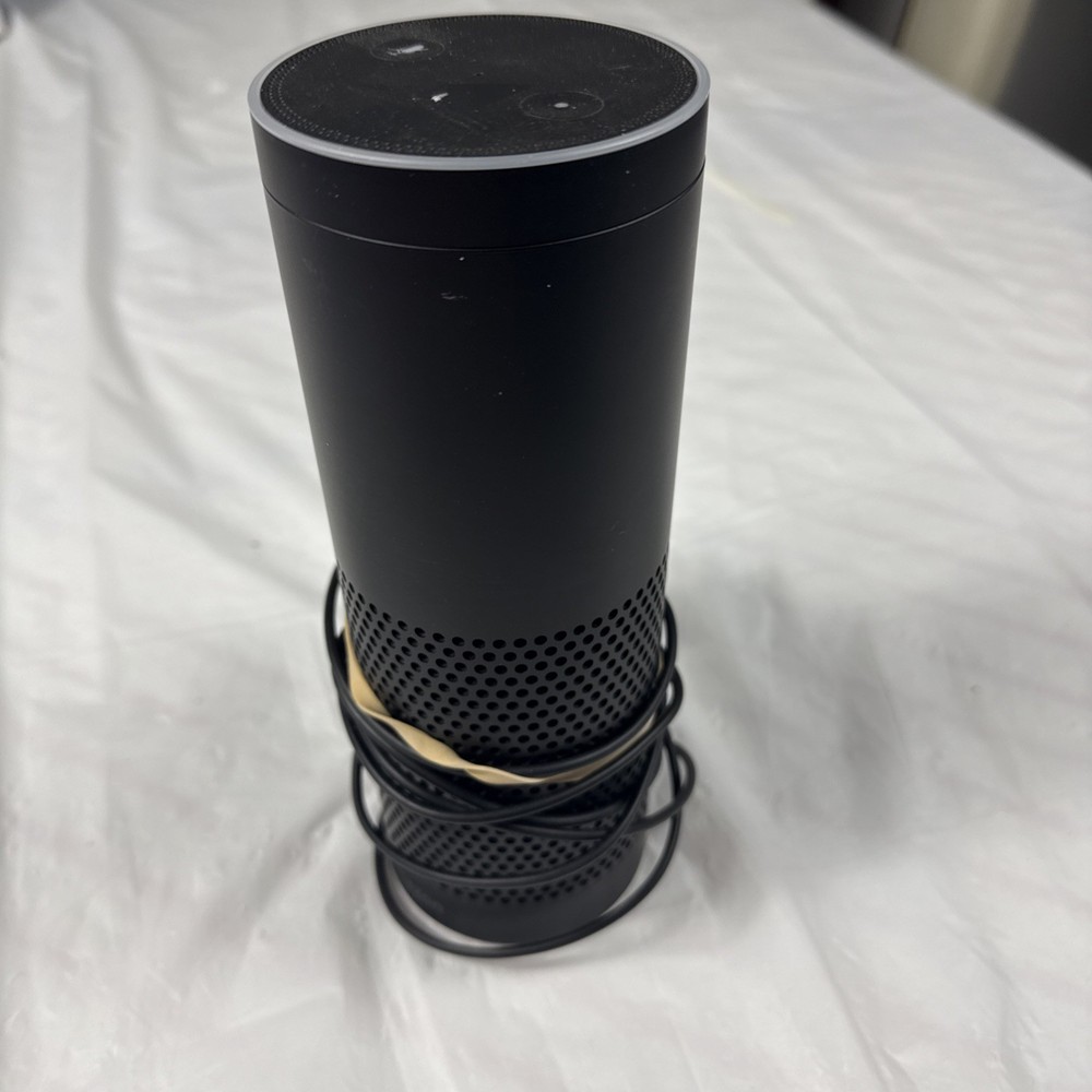 Amazon Echo Black Tower 1st Generation Alexa Smart Speaker, Works