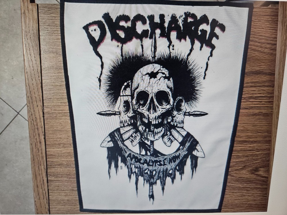 DISCHARGE, APOCALYPSE NOW, SEW ON SUBLIMATED LARGE BACK PATCH
