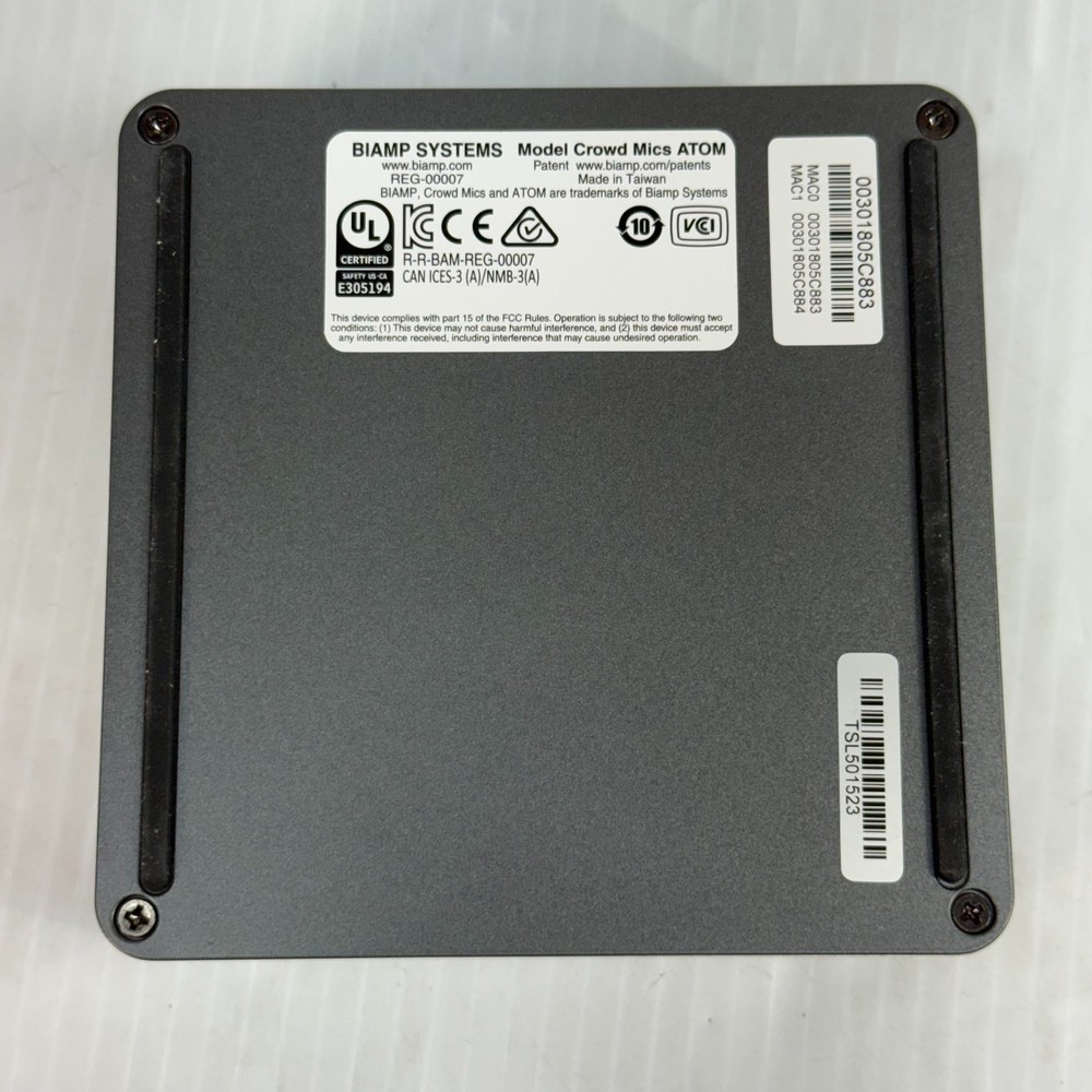 Biamp Crowd Mics ATOM Wireless Audio Hub Excellent Condition