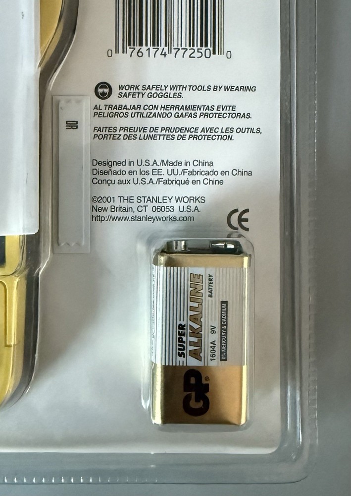 Stanley IntelliSensor DigiScan Stud Sensor 77-250 — New Factory Sealed