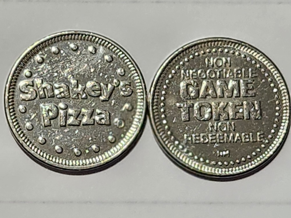 Shakey's Pizza Arcade Game Token ***SILVER TONE***  Limited Quantity