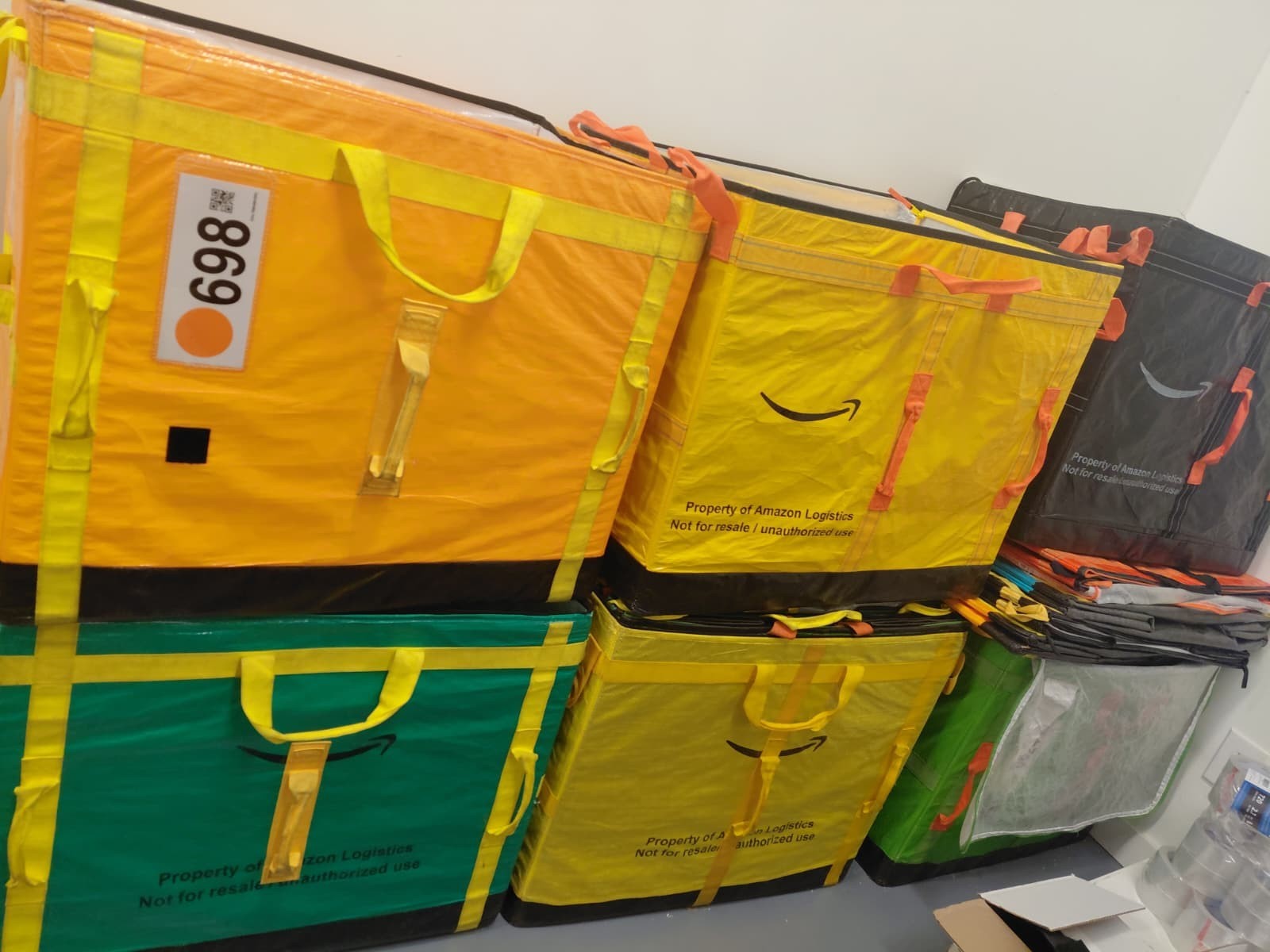 Amazon Courier Large Delivery Bag 28x23x20 | Heavy Duty Storage Tote Carrier