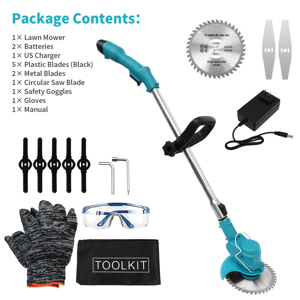 Cordless Leaf Blower/Vacuum & String Trimmer/Weed Edger Combo Kit w/ Battery NEW