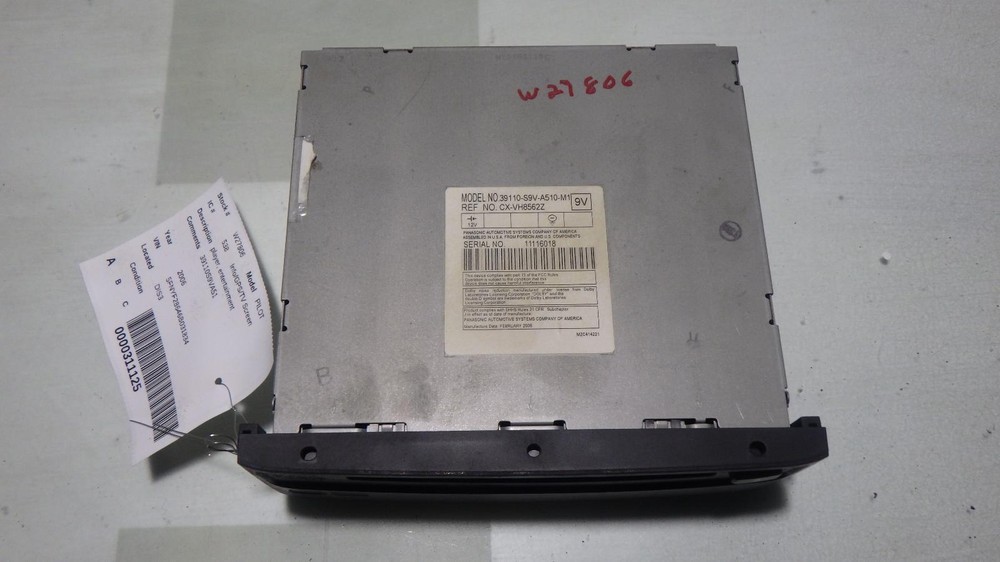 06 HONDA PILOT Info Screen 39110-S9V-A510