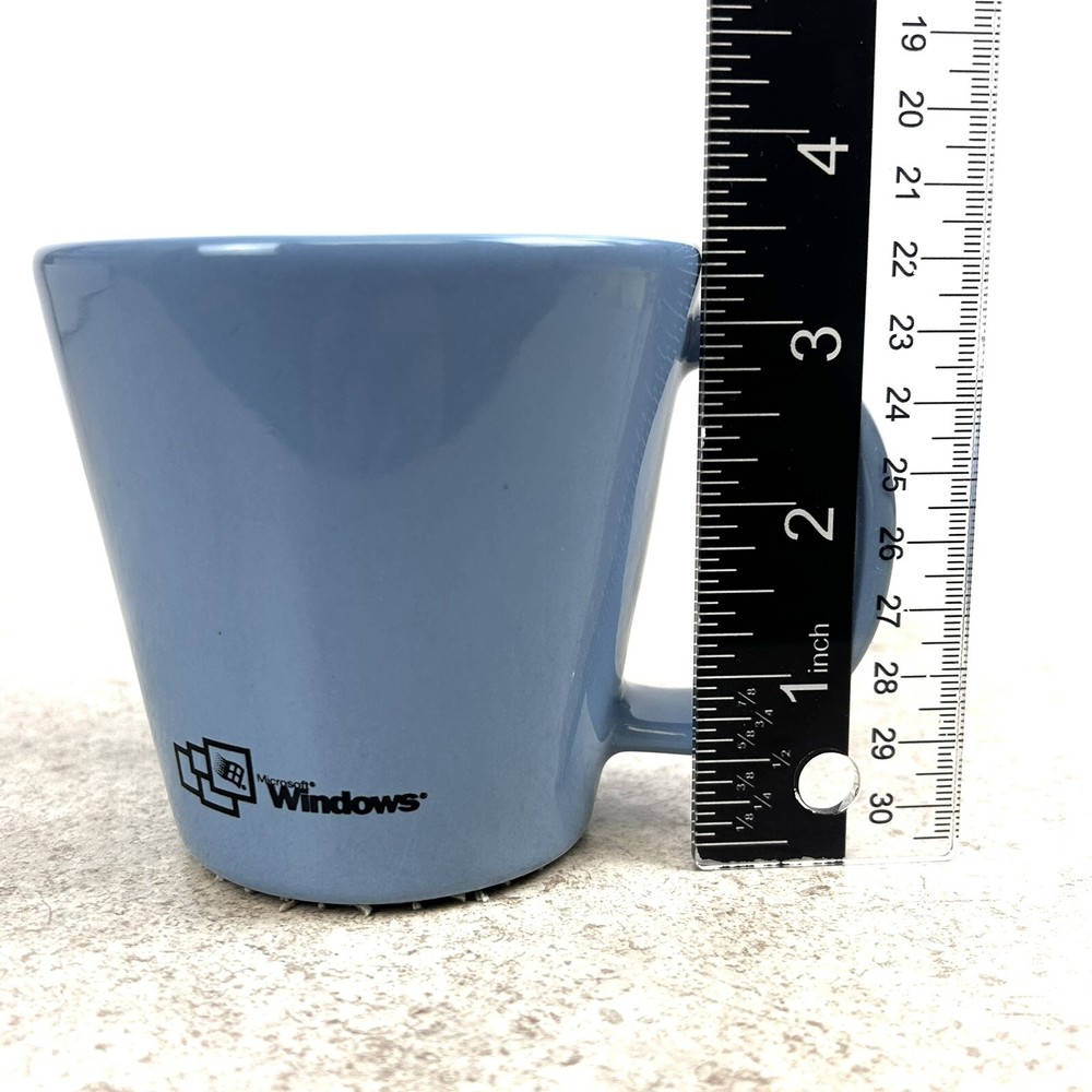 Microsoft Windows Ceramic Blue Coffee Cup Mug Dell Computers