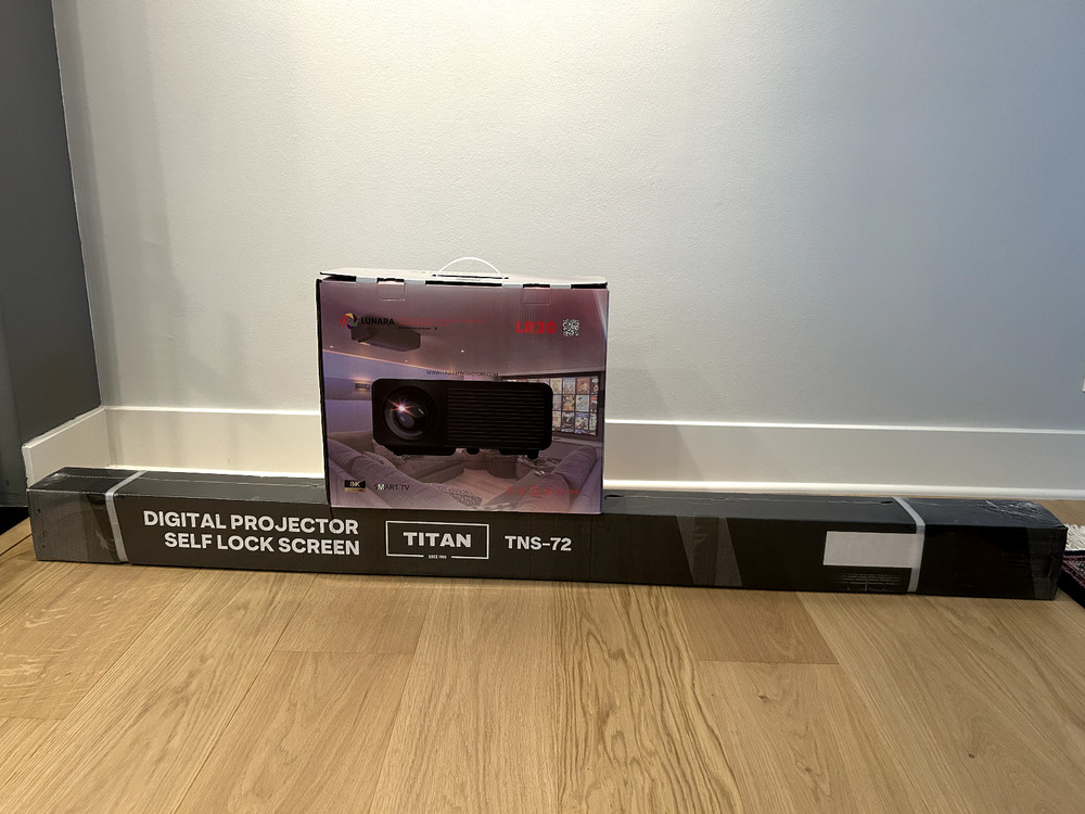 Lunara LR30 8K Laser Projector and Screen
