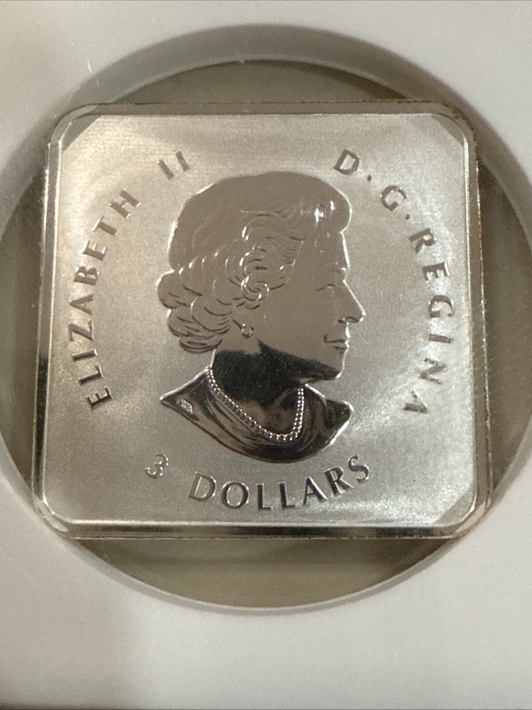 CANADA. 2017, 3 Dollars, Silver - NGC PF69 - Maple Leaf Quartet, Upper Right, Ra