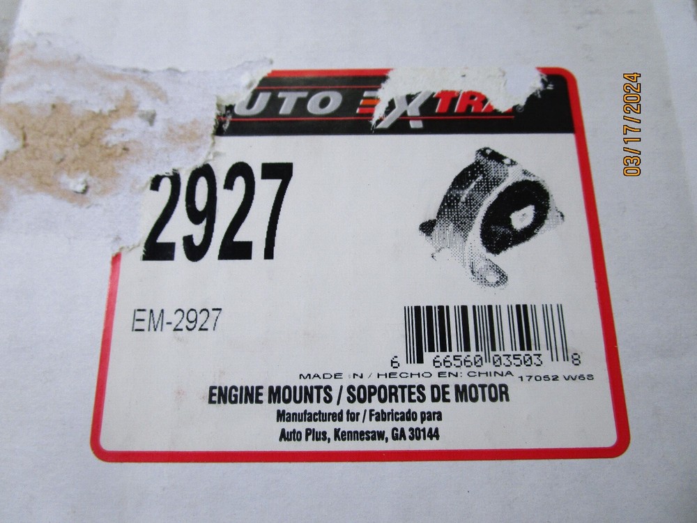 Automatic Transmission Mount Auto Extra 2927
