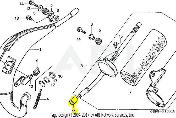 OEM Honda Exhaust Pipe Muffler Gasket Seal CR80 CR85 CR 80 85 (1996-2007)