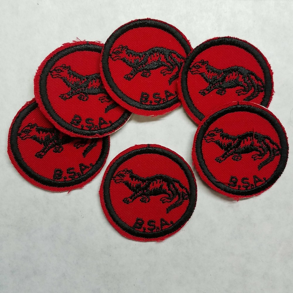 BSA Otter Black Bordered Patches 6-Pieces