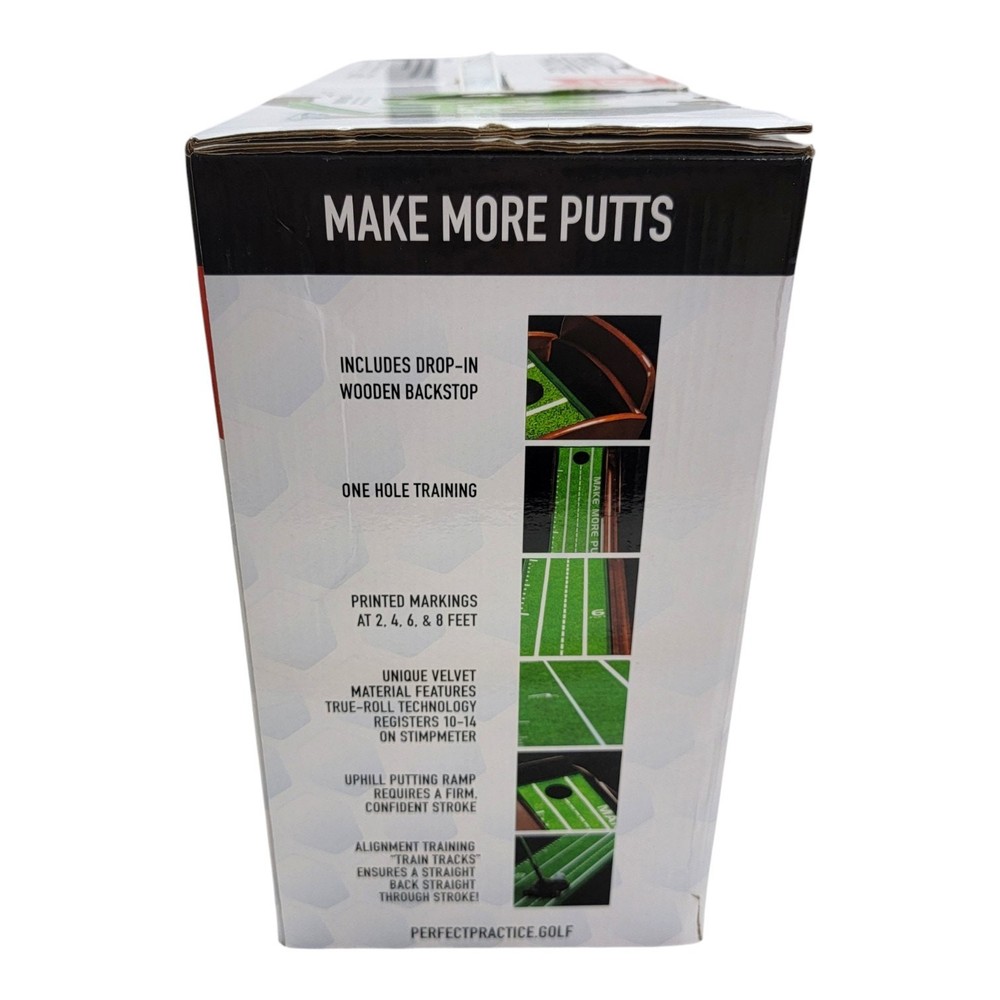 NIB Perfect Practice Compact Edition Putting Mat 8ft Golf Training Aid Johnson