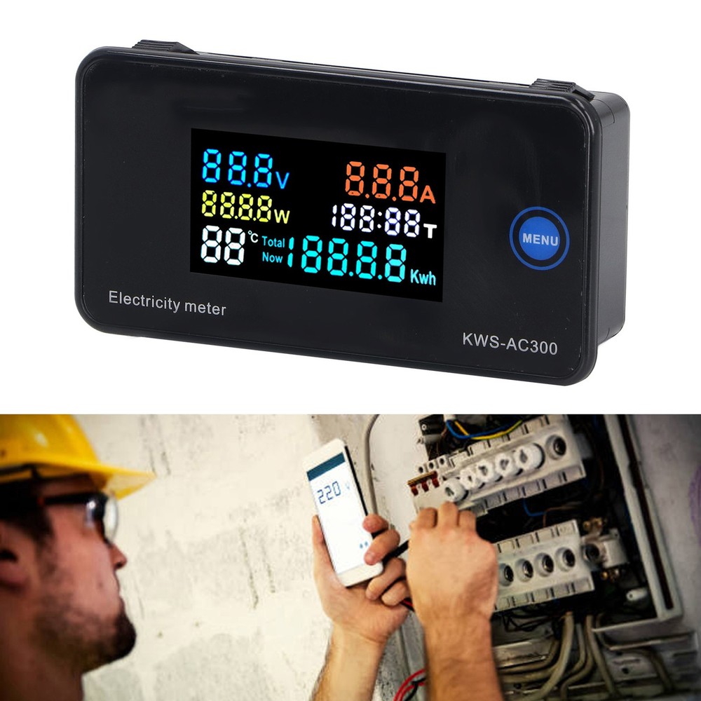 Digital AC Multimeter LCD Display Voltage Current Meter For Industrial Enterpris