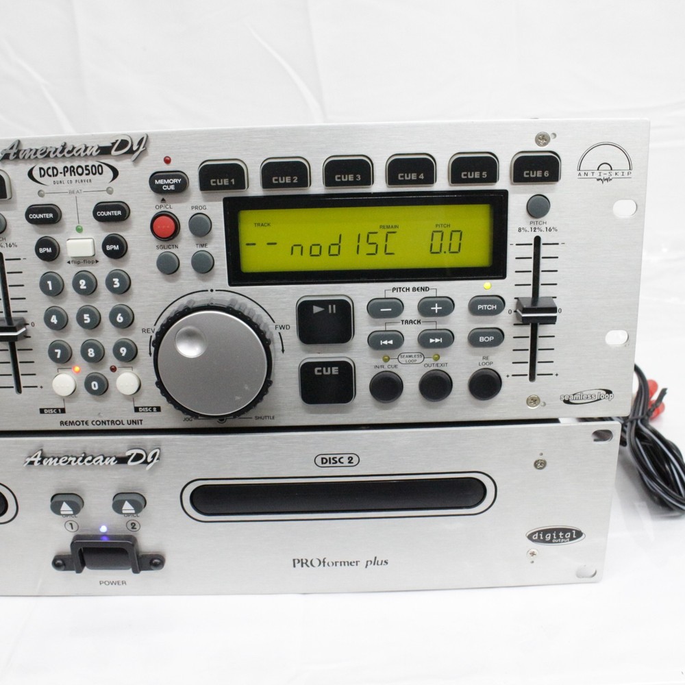 American DJ DCD-PRO500 CD Player And Controller Panel TESTED One Cd Doesn't Open