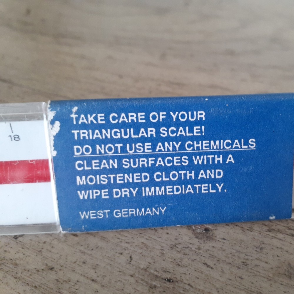 Triangular Scale Alvin 240P Architect In Case Germany Professional Plastic