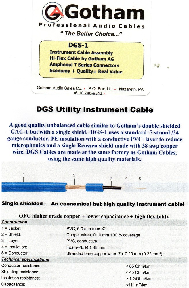 DGS ValueFlex Cable Assemblies Right Straight 06 FT BLUE