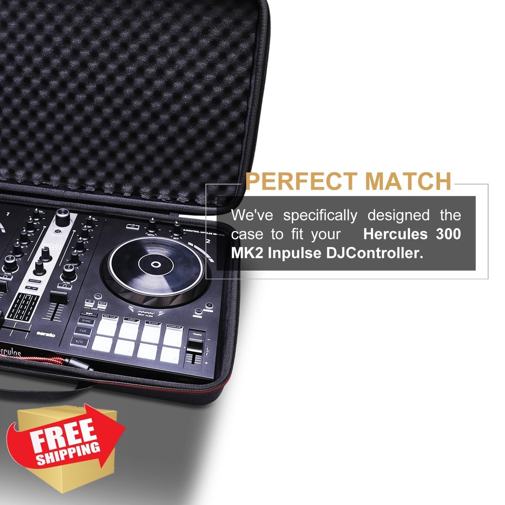 LTGEM Case for Hercules DJControl Inpulse 300 MK2 DJ Controller