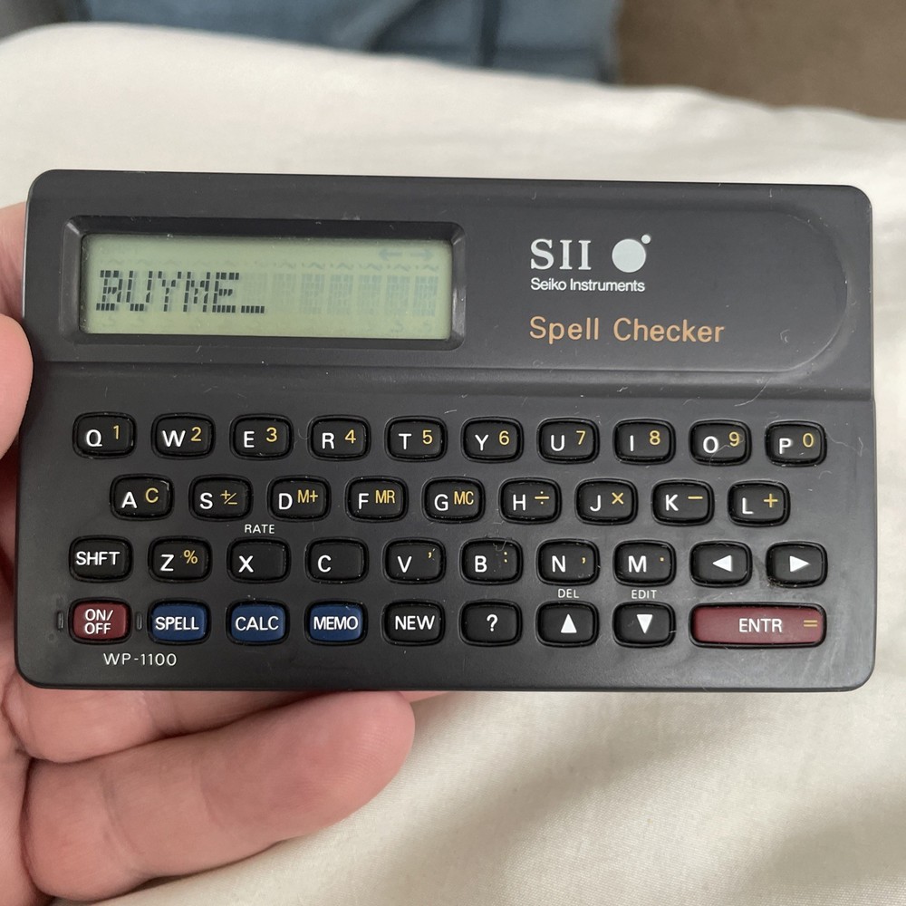 Vintage Seiko Instruments SII Spell Checker Tested.