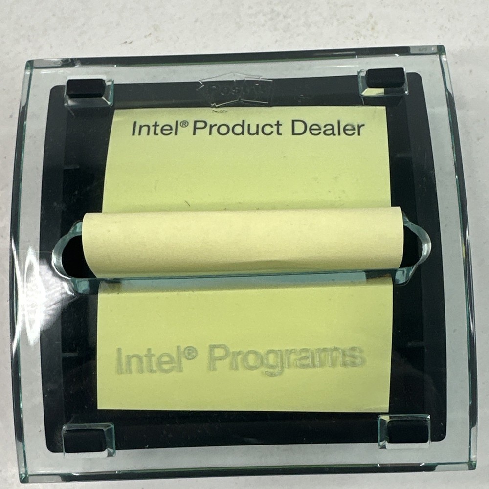 Intel Programs Post-it Sticky Note Holder 3M Computers Y8