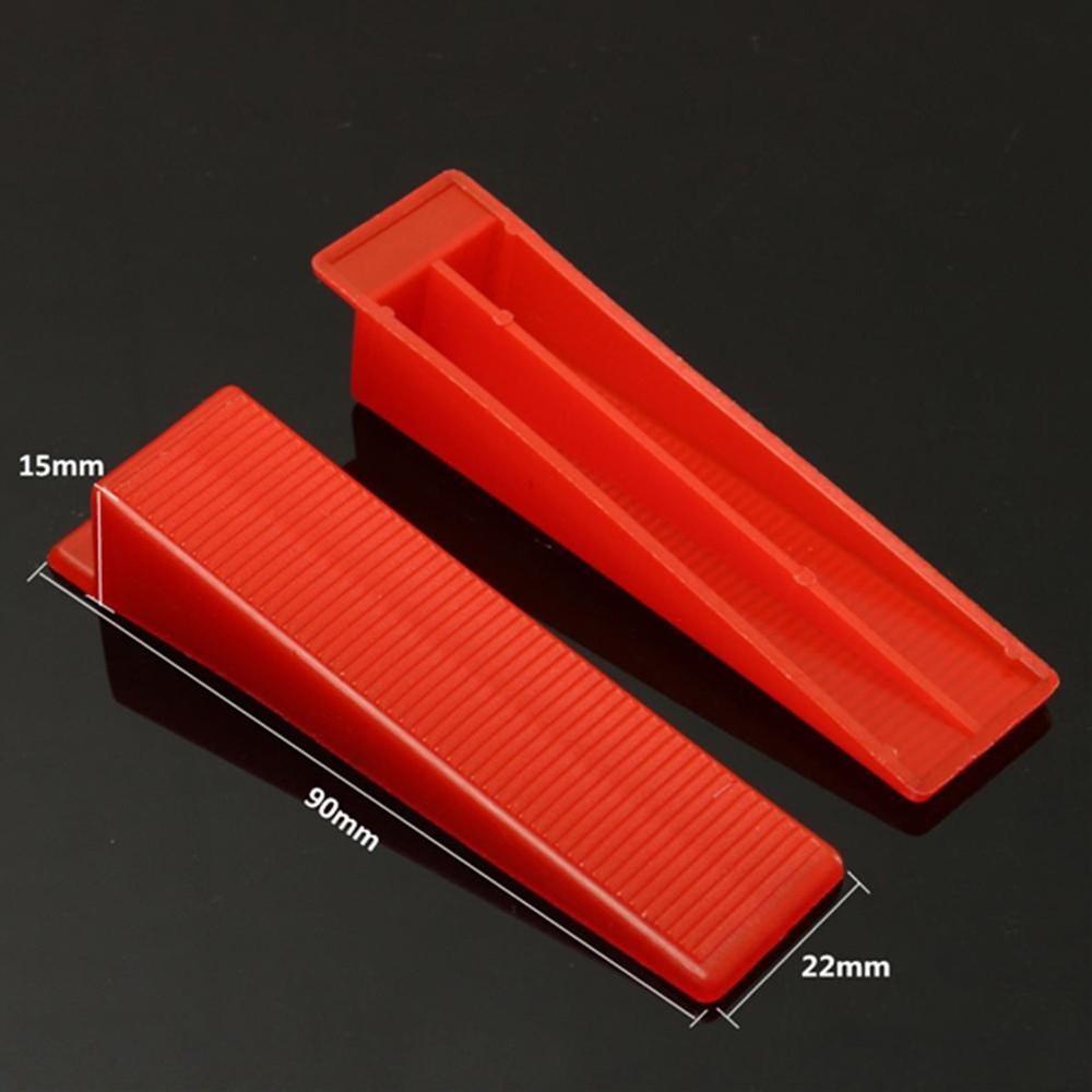 100Pcs Tile Leveling System Clips Wedges Spacer Wall Flooring Tiling Tool Kits