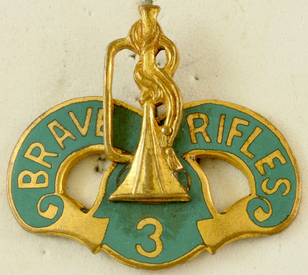 3rd Armored Cavalry Regiment Crest DI/DUI Screwback