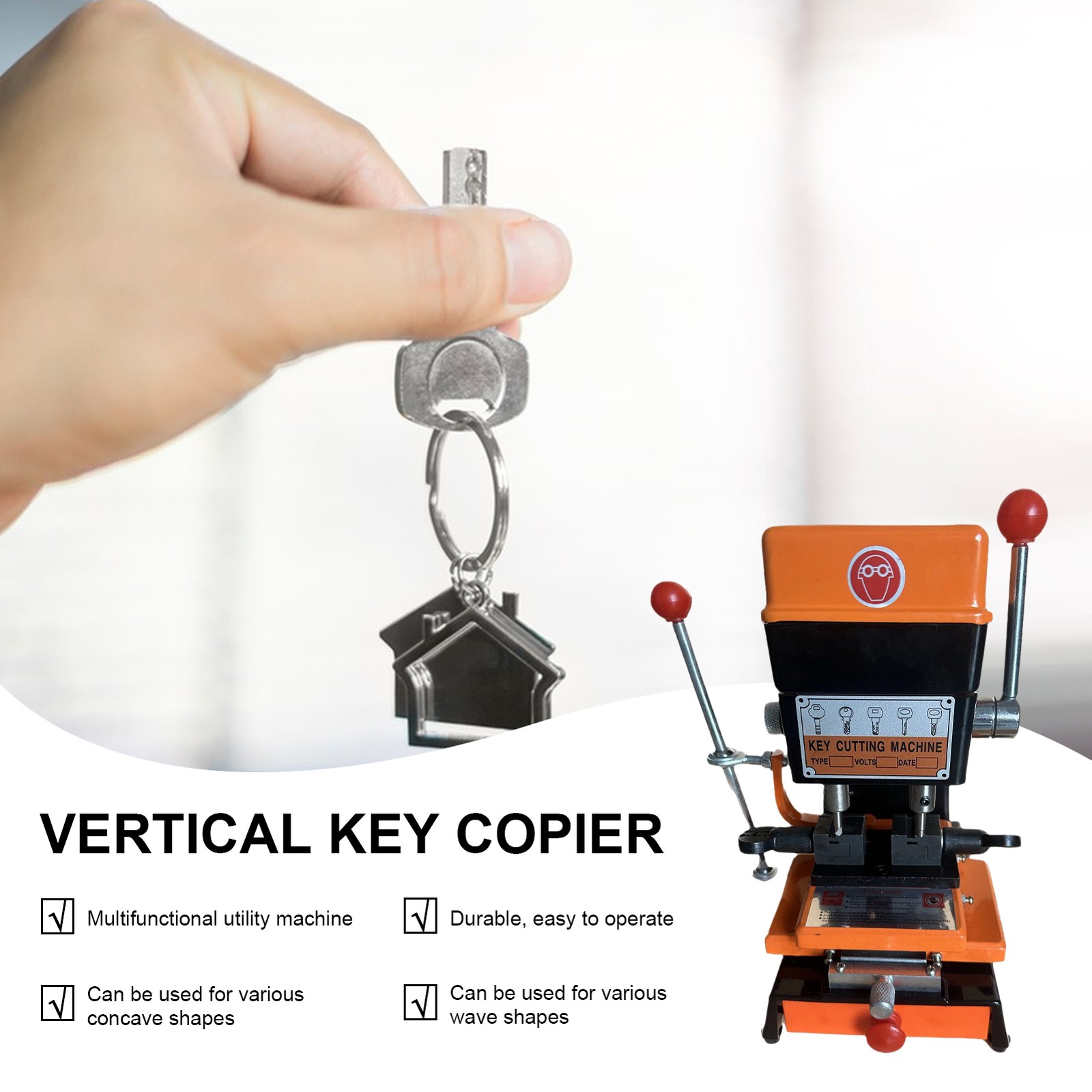 Key Cutting duplicating Machine Cutter Car Key Copier Locksmith Tools-