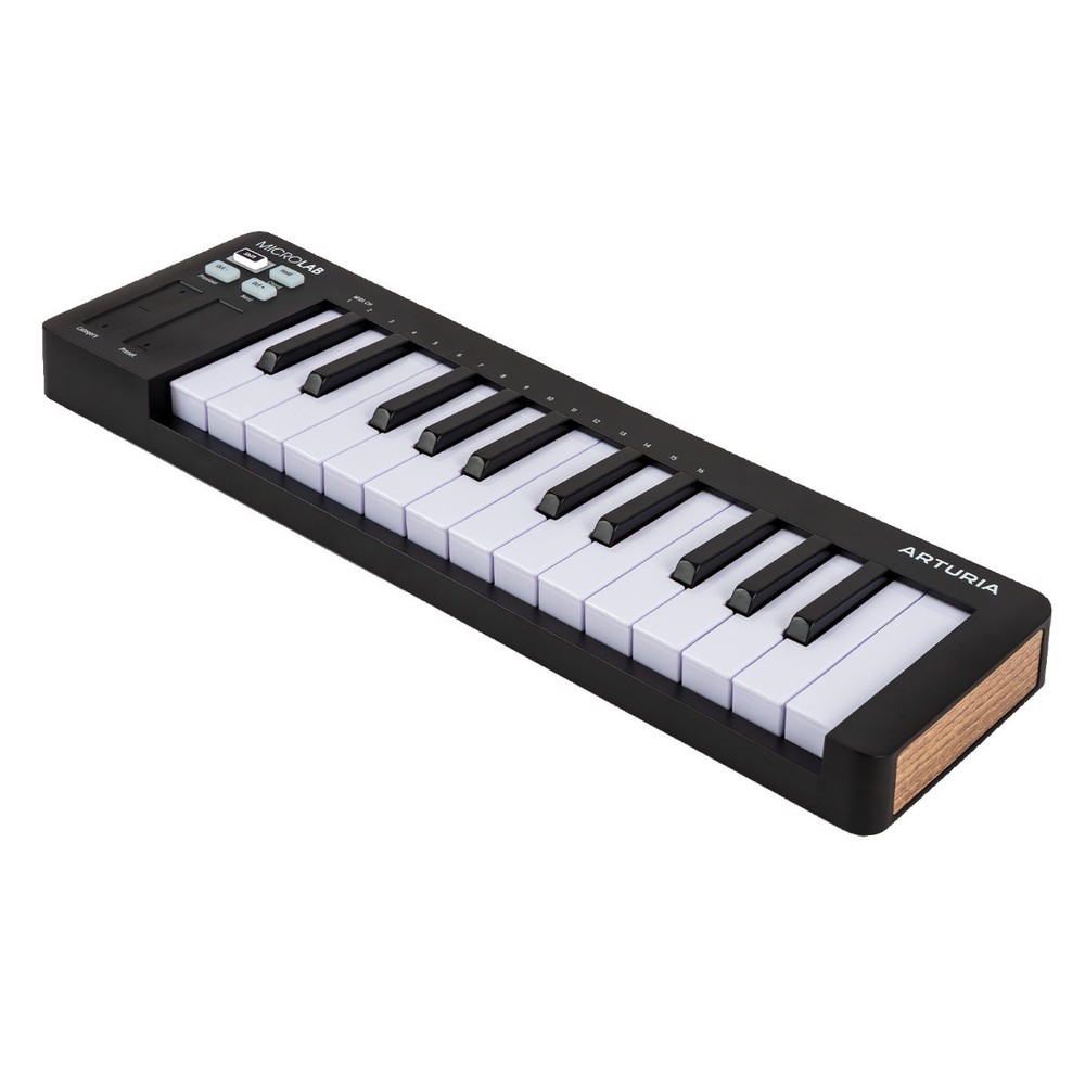 Arturia MicroLab MK3 Black Ultra-Compact MIDI Keyboard Controller