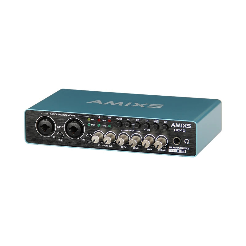 Audio Interface for Recording Computer Free Drive USB External Sound Card new