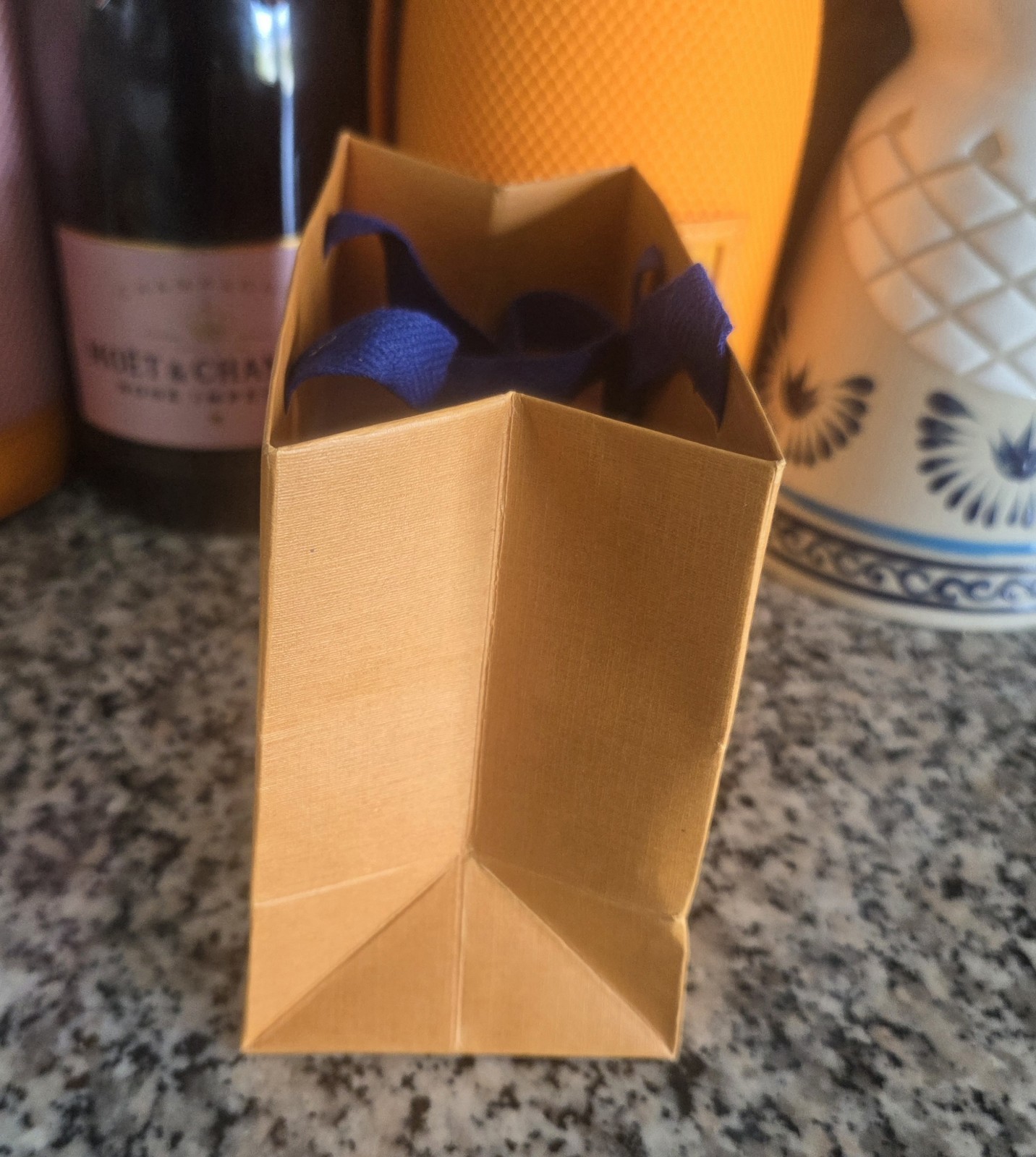 Authentic Louis Vuitton Mini Shopping Gift Paper Bag 5.5” x 4.5” x 3”. H04