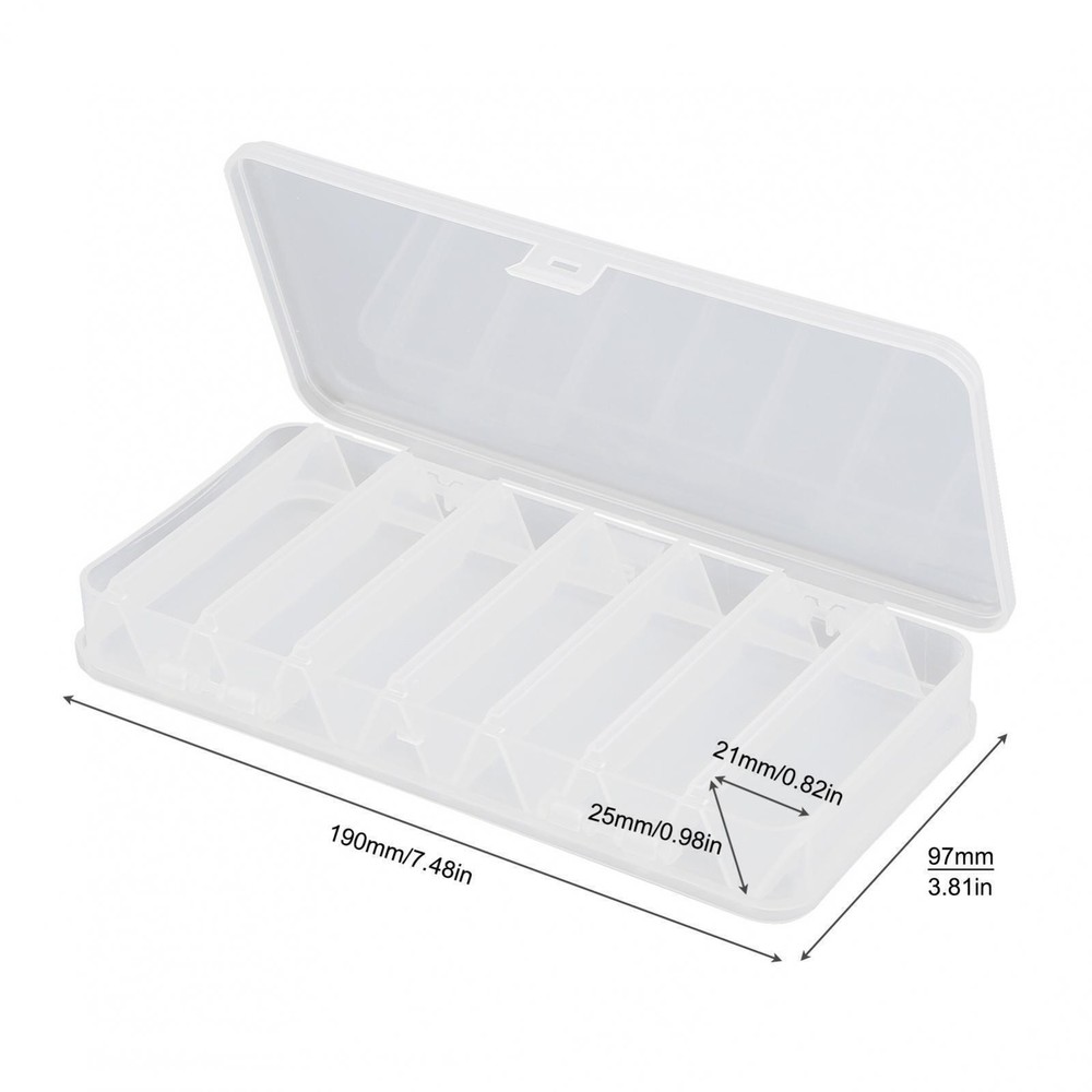 Double Side 14 Compartments Fishing Lure Box, Multi-function Fishing Tackle Box