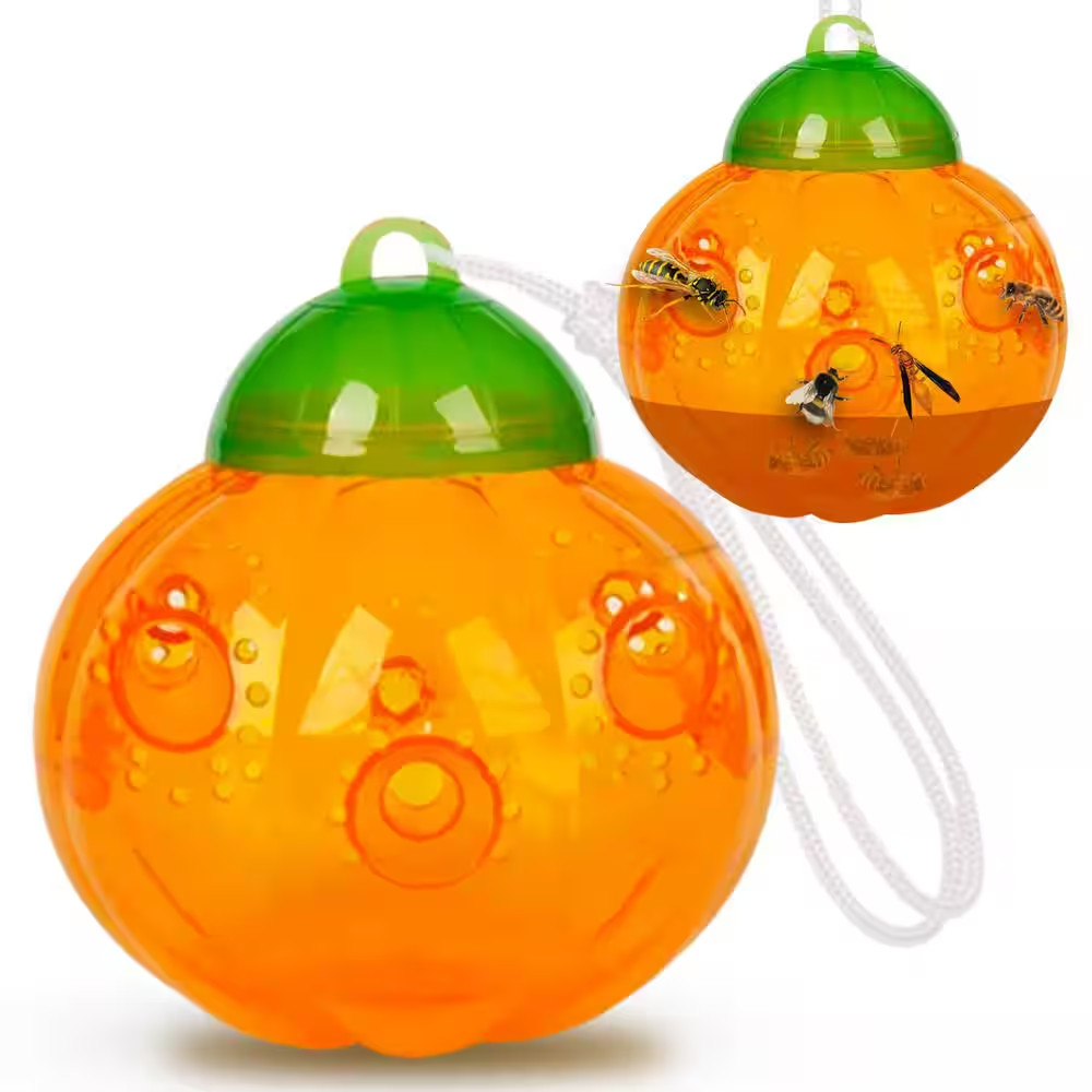 Pumpkin-Shaped Wasp Trap Catcher (2-Pack)