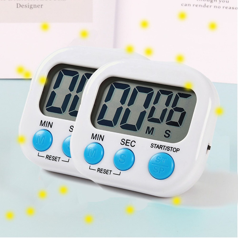 Countdown for boiling soup & 2 pack small digital kitchen timer magnetic back