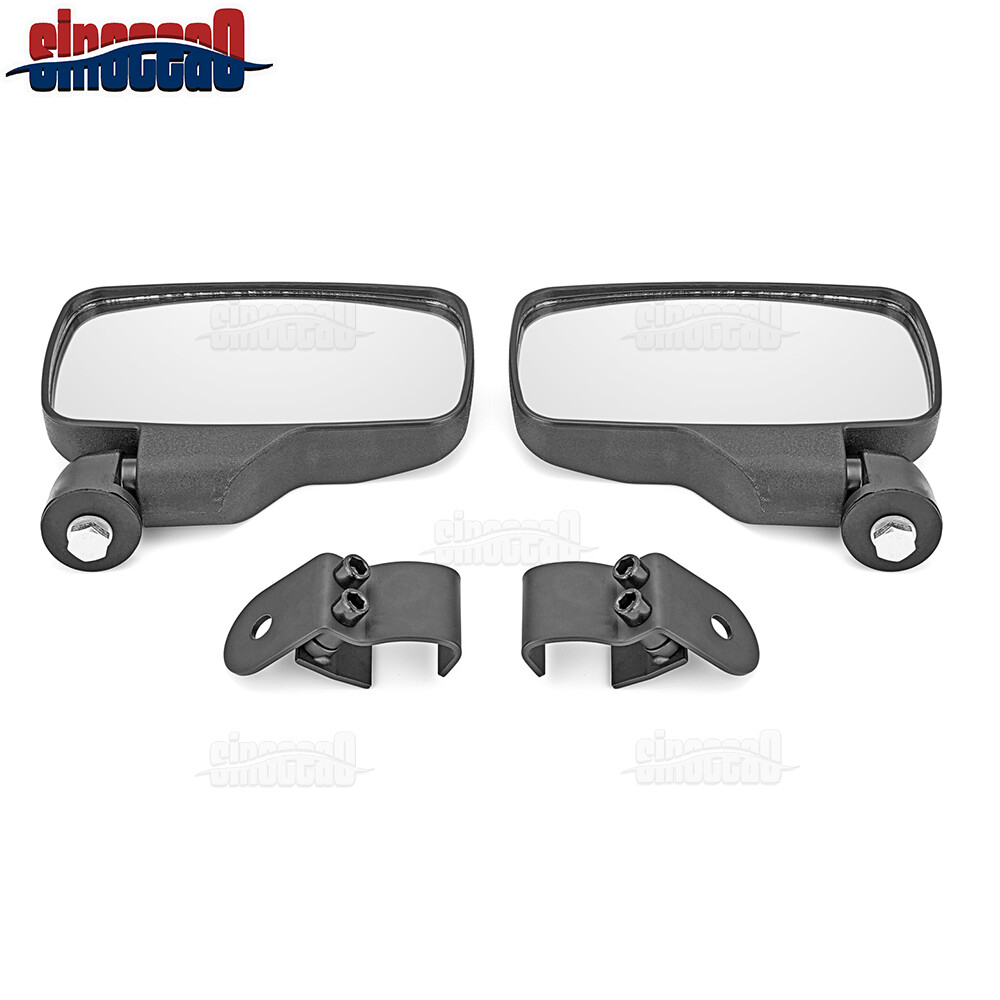 2x Side Folding Rear View Mirrors For Can-Am Defender HD8 HD10 HD5 Max 2016-24