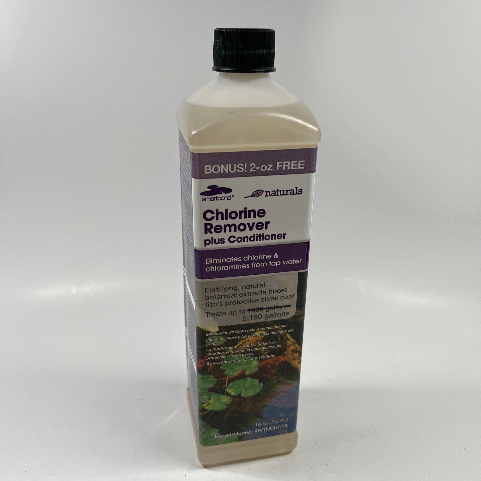 Smartpond Chlorine Remover Pond Cleaner 18 oz. New Sealed Bottle