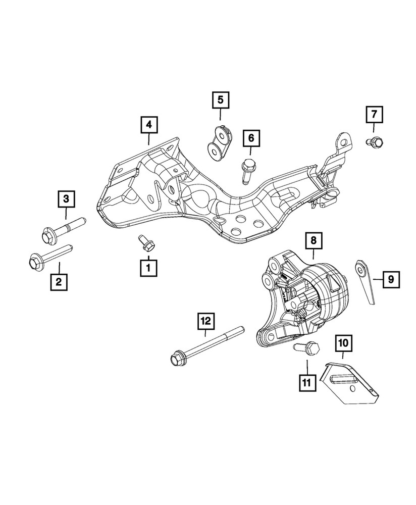 Genuine Mopar Hex Flange Head Bolt Mounting 6512246AA