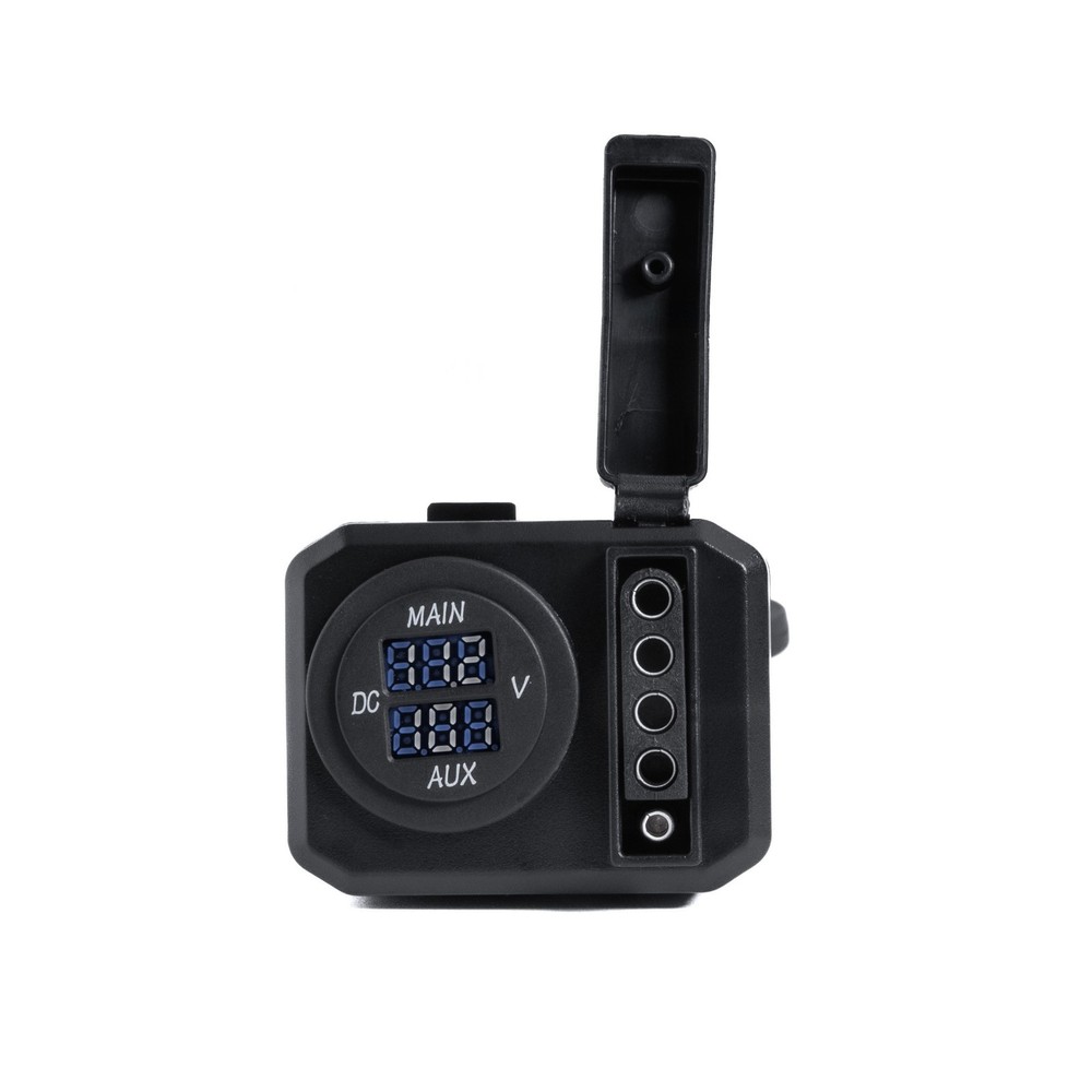 Multiple-Tow Trailer Hitch Adapter w/ LED Indicators & Voltage Displays