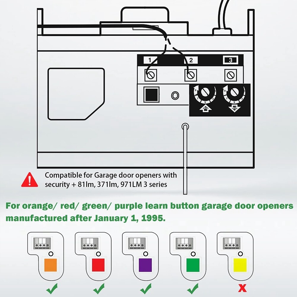 Multi-Function Garage Door Opener For Chamberlain Wall Control Remote Fast Ship