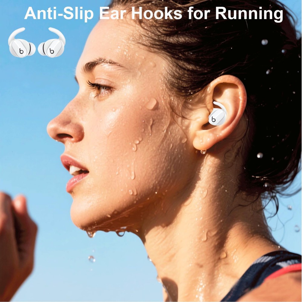 Ear Hooks Compatible for Beats Studio Buds/Buds +, white