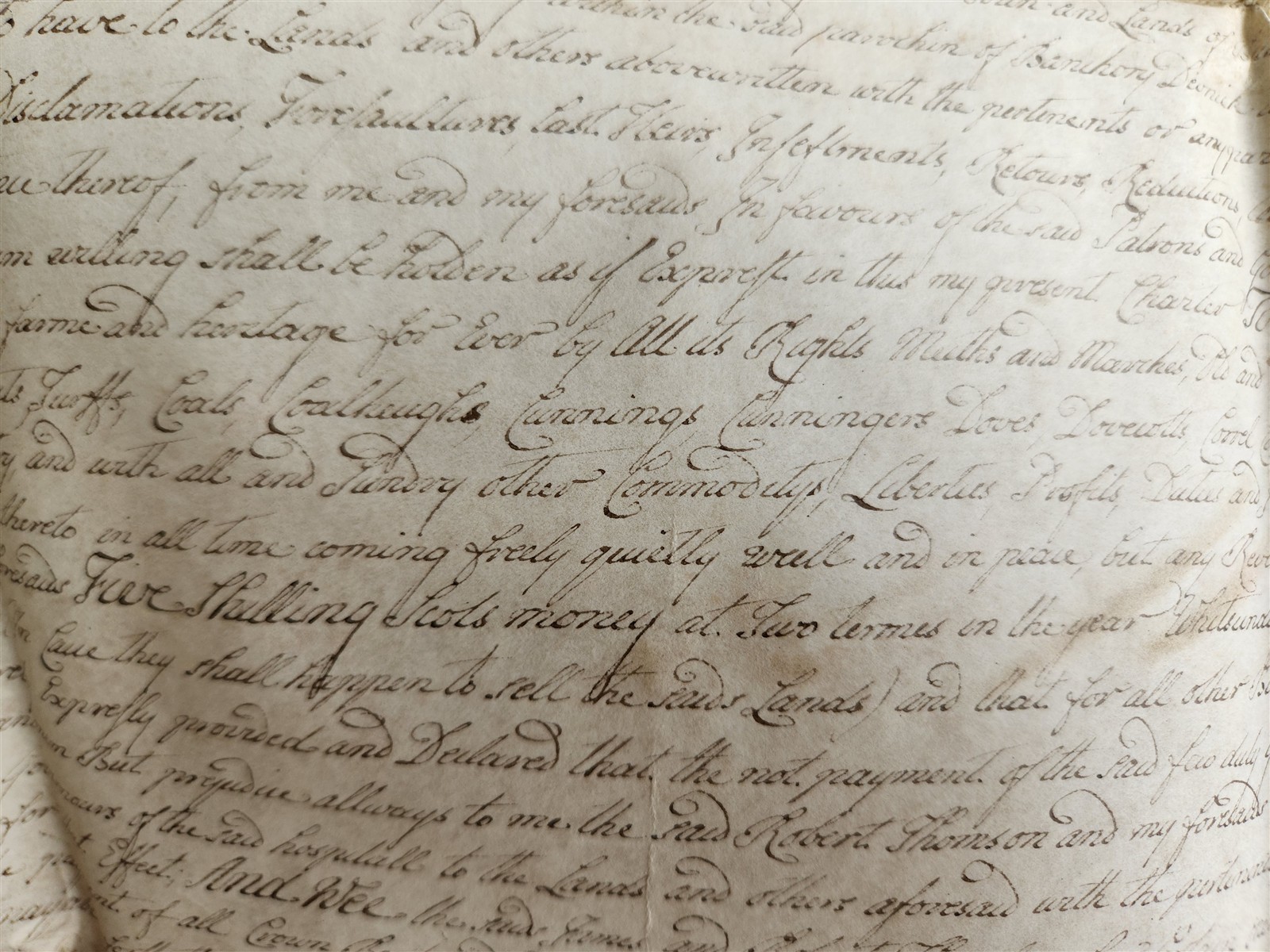 1737 MANUSCRIPT on VELLUM ANTIQUE LEGAL DOCUMENT in ENGLISH 18th CENTURY