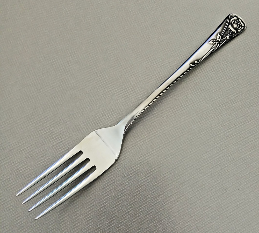 Noritake 18-8 Stainless Japan ROSETTA DINNER FORK 7 1/4" Flatware Silverware