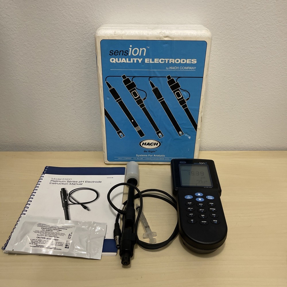 HACH SENSION 2 PH ISE METER w/2 electrodes
